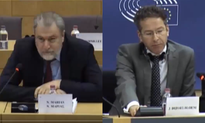 Ομολογία της μνημονιακής αποτυχίας από Ντάισελμπλουμ μετά από σκληρή κριτική του Νότη Μαριά